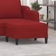 vidaXL Podnozek czerwien winna 70x55x41 cm tapicerowany tkanina