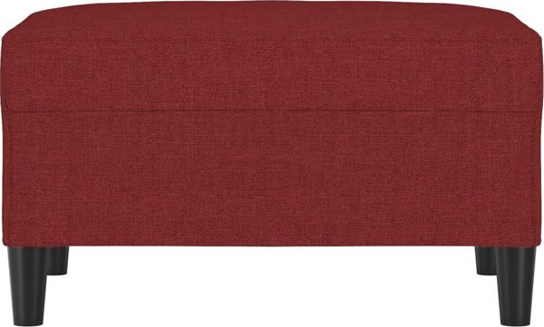 vidaXL Podnozek czerwien winna 70x55x41 cm tapicerowany tkanina