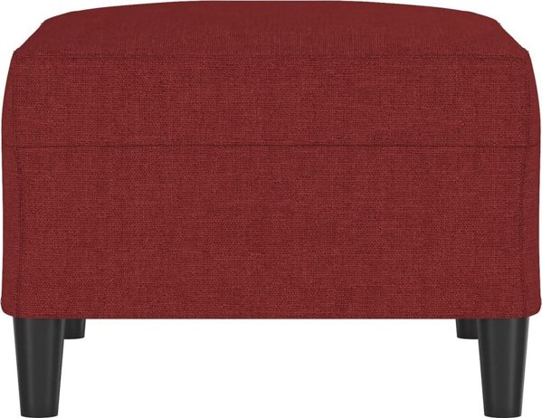vidaXL Podnozek czerwien winna 70x55x41 cm tapicerowany tkanina