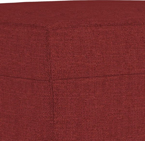 vidaXL Podnozek czerwien winna 70x55x41 cm tapicerowany tkanina