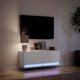 vidaXL Λευκή Επιτοίχια Ντουλάπα TV με LED, 100x31x35 cm