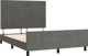 vidaXL Rama κρεβατιού με κεφαλάρι, σκούρο γκρι, 140x200 cm, βελούδινη