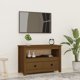 vidaXL Szafka pod TV, μπεζ καφέ, 79x35x52 cm, μασίφ πεύκο