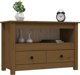 vidaXL Szafka pod TV, μπεζ καφέ, 79x35x52 cm, μασίφ πεύκο