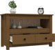 vidaXL Szafka pod TV, μπεζ καφέ, 79x35x52 cm, μασίφ πεύκο