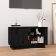 vidaXL vidaXL Szafka pod TV, czarna, 70x34x40 cm, lite drewno sosnowe