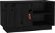 vidaXL vidaXL Szafka pod TV, czarna, 70x34x40 cm, lite drewno sosnowe
