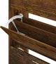 vidaXL Ράφι παπουτσιών, καπνιστή δρυς, 63x24x103 εκ.