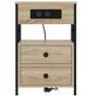 vidaXL Σετ 2 Κομοδίνα με Συρτάρι Sonoma Oak 40x31x60 cm