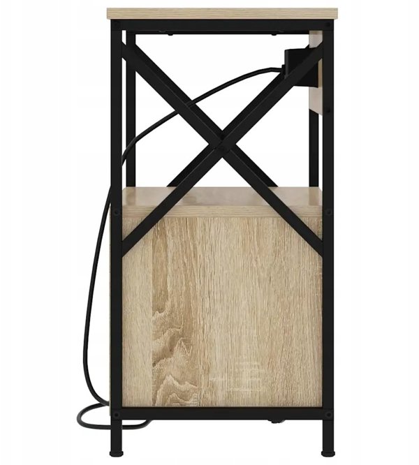 vidaXL Σετ 2 Κομοδίνα με Συρτάρι Sonoma Oak 40x31x60 cm