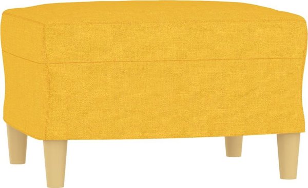 vidaXL Ποδοστάτης, ανοιχτό κίτρινο, 60x50x41 εκ., υφασμάτινος
