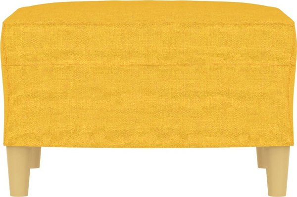 vidaXL Ποδοστάτης, ανοιχτό κίτρινο, 60x50x41 εκ., υφασμάτινος