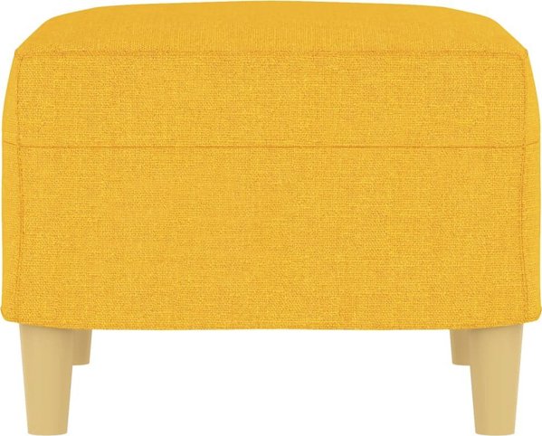 vidaXL Ποδοστάτης, ανοιχτό κίτρινο, 60x50x41 εκ., υφασμάτινος