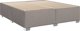 vidaXL Κρεβάτι Κοντινεντάλ με Στρώμα, Taupe, Ύφασμα, 180x200 cm
