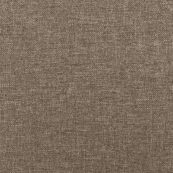vidaXL Κρεβάτι κοντινεντάλ με στρώμα, taupe, ύφασμα, 160x200 cm