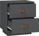 vidaXL Szafki nocne, 2 szt., szare, 40x34x45 cm, lite drewno sosnowe