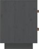 vidaXL Szafki nocne, 2 szt., szare, 40x34x45 cm, lite drewno sosnowe