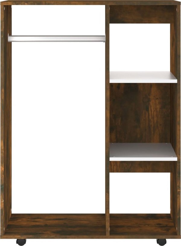 vidaXL Ντουλάπα από καπνιστό δρυ, 80x40x110 cm, ξύλο σύνθετο