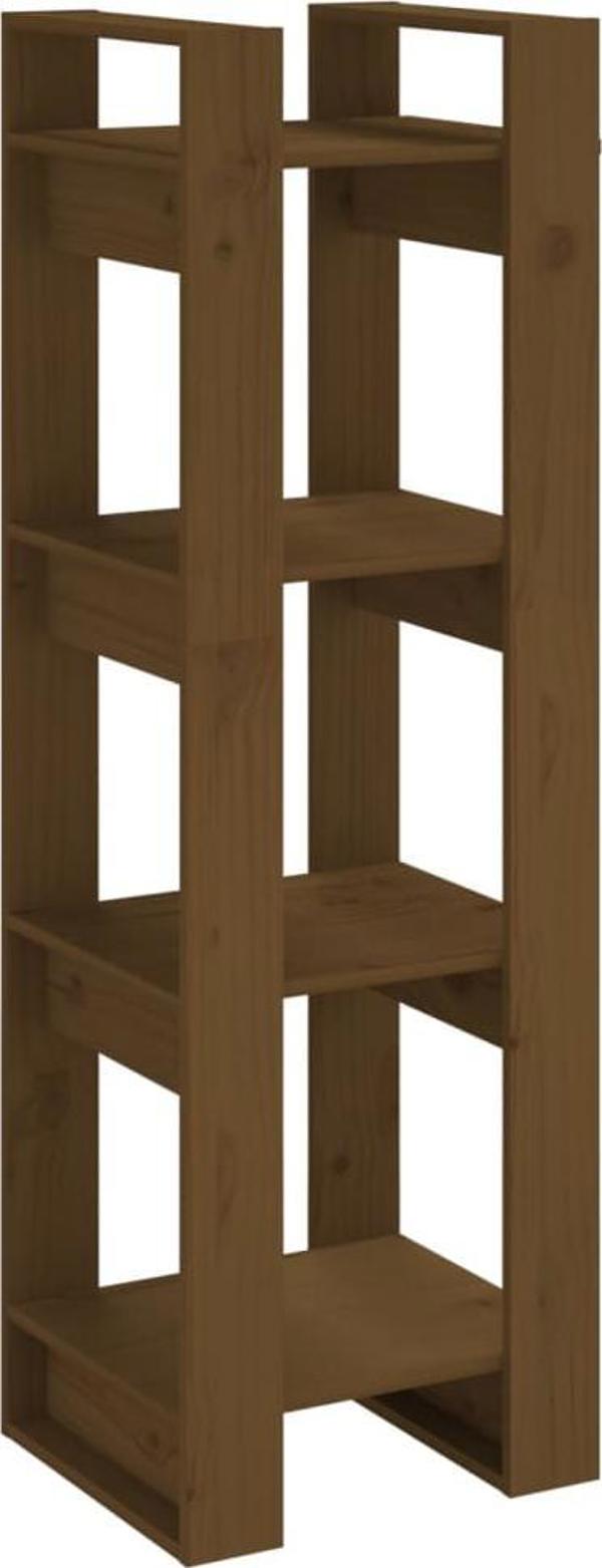 vidaXL Rack/diakosmitiki diaxorisi, miodi mpraun, 41x35x125 ek., sosnovy