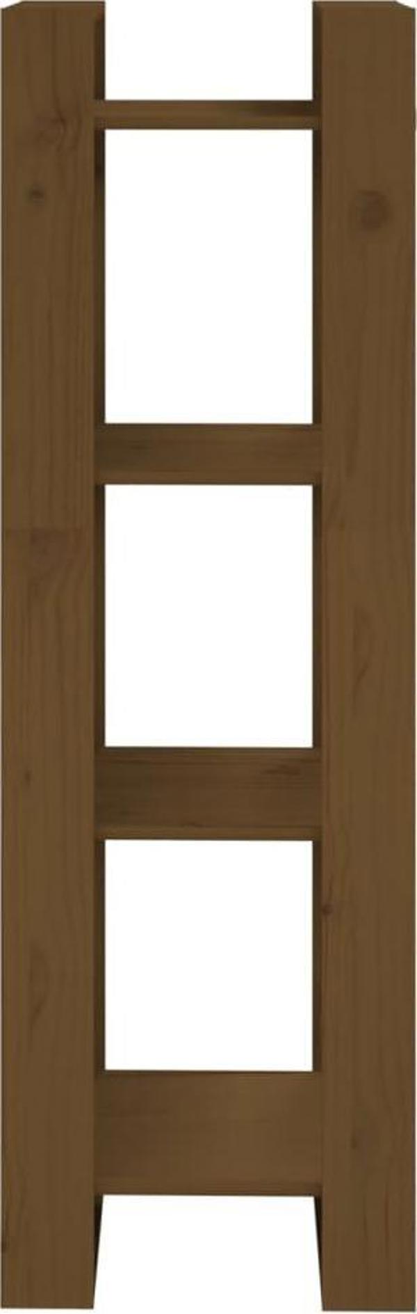 vidaXL Rack/diakosmitiki diaxorisi, miodi mpraun, 41x35x125 ek., sosnovy