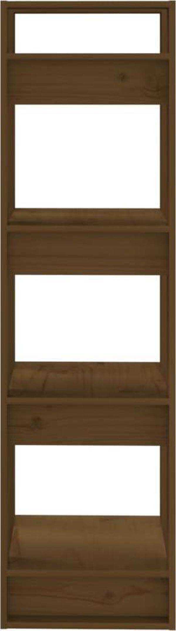 vidaXL Rack/diakosmitiki diaxorisi, miodi mpraun, 41x35x125 ek., sosnovy