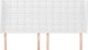 vidaXL Zaglowek κεφαλάρι uszak, λευκό, 183x23x118/128 εκ, συνθετικό δέρμα