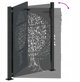 vidaXL VidaXL Brama ogrodowa Czarny 110 x 155 cm Stal Malowana Proszkowo