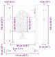 vidaXL VidaXL Brama ogrodowa Czarny 110 x 155 cm Stal Malowana Proszkowo