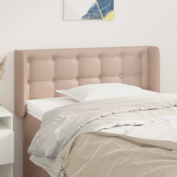 vidaXL Μαξιλαροθήκη uszak cappuccino, 83x16x78/88 cm, από συνθετικό δέρμα