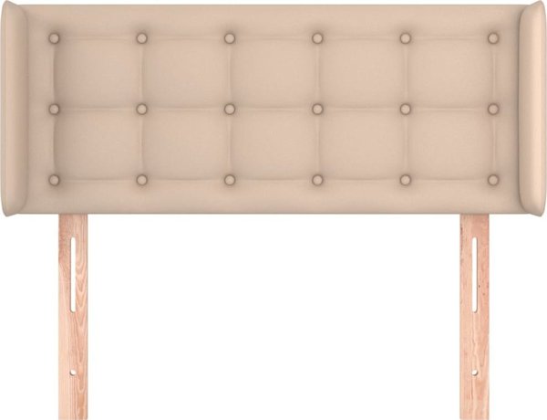 vidaXL Μαξιλαροθήκη uszak cappuccino, 83x16x78/88 cm, από συνθετικό δέρμα