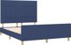 vidaXL Rama κρεβατιού με κεφαλάρι, μπλε, 140x200 εκ., με υφασμάτινη επένδυση