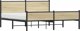 vidaXL μεταλλική ραμά κρεβατιού Sonoma 183x213 cm