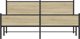 vidaXL μεταλλική ραμά κρεβατιού Sonoma 183x213 cm