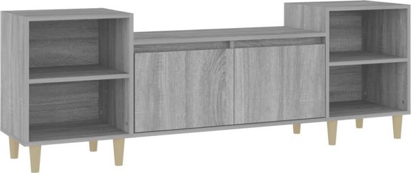 vidaXL Szafka pod telewizor, szary dab sonoma, 160x35x55 cm