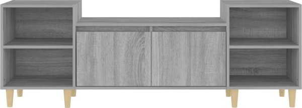 vidaXL Szafka pod telewizor, szary dab sonoma, 160x35x55 cm