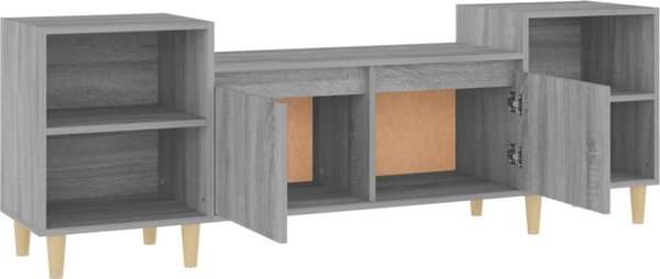 vidaXL Szafka pod telewizor, szary dab sonoma, 160x35x55 cm