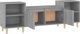 vidaXL Szafka pod telewizor, szary dab sonoma, 160x35x55 cm