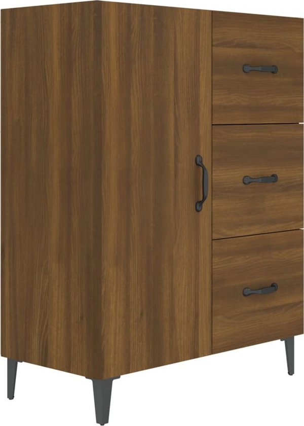 vidaXL Ντουλάπι από καφέ δρυς, 69,5x34x90 εκ, σύνθετο ξύλινο υλικό