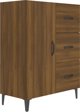 vidaXL Ντουλάπι από καφέ δρυς, 69,5x34x90 εκ, σύνθετο ξύλινο υλικό