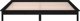 vidaXL Rama κρεβατιού με LED, μαύρη, 120x190 cm, διπλό, από μασίφ ξύλο