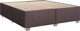vidaXL Κρεβάτι continental με στρώμα, καφέ, υφασμάτινο, 180x200 εκ.