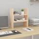 vidaXL Podstawka na monitor, (39-72)x17x43 cm, lite drewno sosnowe