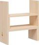 vidaXL Podstawka na monitor, (39-72)x17x43 cm, lite drewno sosnowe
