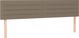 vidaXL Κεφαλάρι για κρεβάτι με LED, taupe, 160x5x78/88 εκ, ύφασμα
