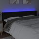 vidaXL Zaglowek do lozkou me LED, mavro, 183x16x78/88 cm, yfasma