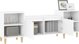 vidaXL Λευκή βάση τηλεόρασης 80x36x50 cm από υλικό ξύλου