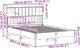 vidaXL Κρεβάτι με ράφι sosnowe 150x200 cm