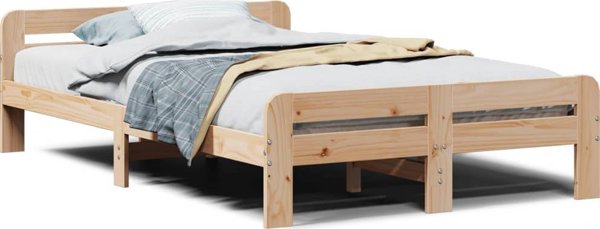 vidaXL Κά FRAME κρεβατιού χωρίς στρώμα, 120x200 εκ., μασίφ πεύκο