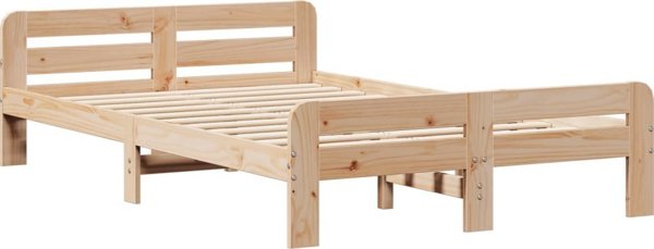 vidaXL Κά FRAME κρεβατιού χωρίς στρώμα, 120x200 εκ., μασίφ πεύκο