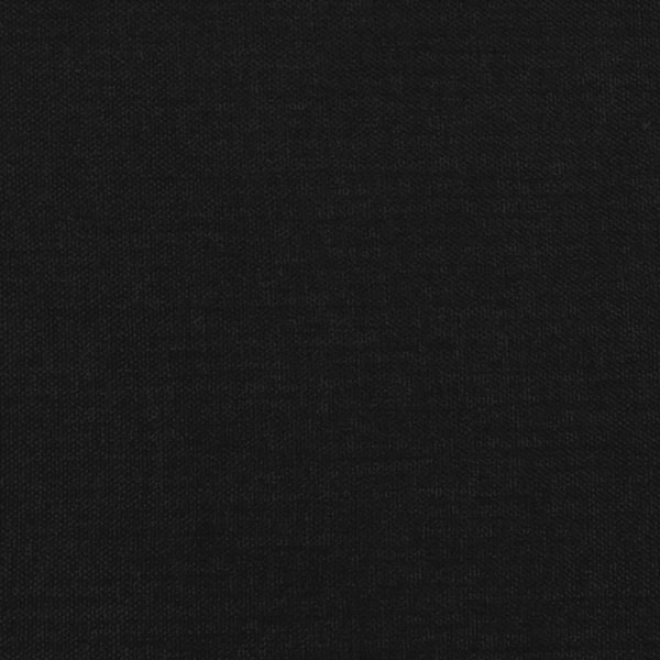 vidaXL Κρεβάτι κοντινενταλ με στρώμα 200x200 cm, μαύρο, ύφασμα